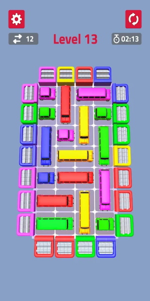 Color Cars Slide Puzzle Game Screenshot1