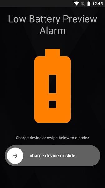 Battery Charged Alarm Screenshot3