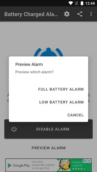 Battery Charged Alarm Screenshot5