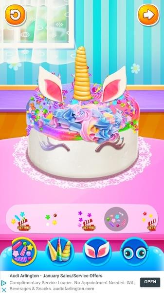 Unicorn Food - Sweet Rainbow Cake Desserts Bakery Screenshot11