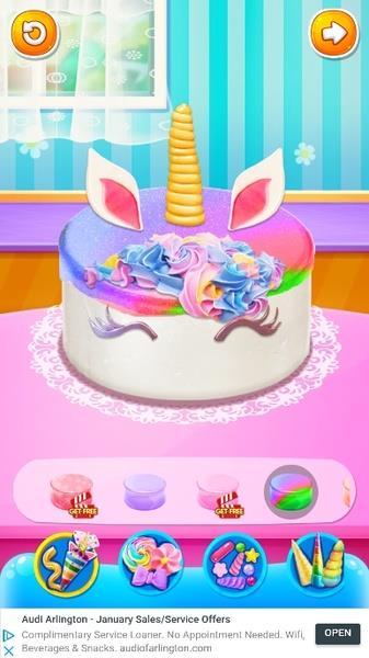 Unicorn Food - Sweet Rainbow Cake Desserts Bakery Screenshot10