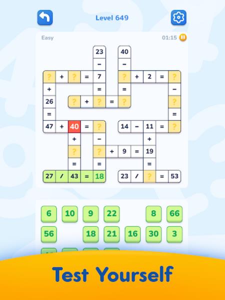 Math Crossword Screenshot3