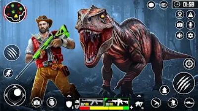 Wild Dinosaur Hunting Zoo Game Screenshot1