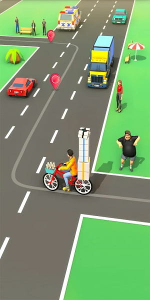 Paperboy Ticket Delivery Game Screenshot3