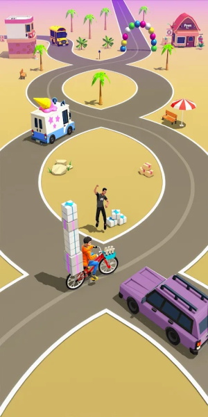 Paperboy Ticket Delivery Game Screenshot2