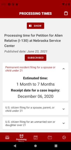 Immigration Case Tracker Screenshot4