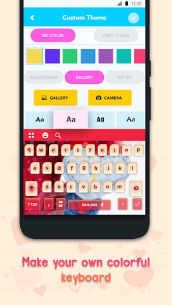 Photo Keyboard: Custom Theme, Style & Font Screenshot2