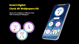 Digital Clock 4K Wallpapers HD Screenshot10