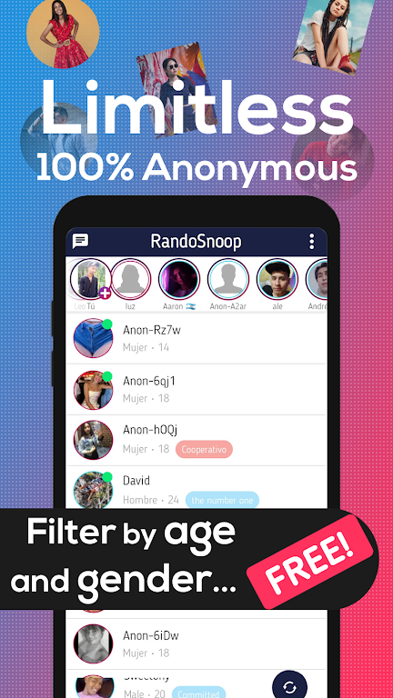 Random Chat - RandoSnoop Screenshot1