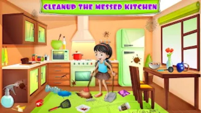 Kitchen Cleaning House Games Screenshot2