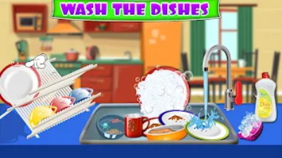 Kitchen Cleaning House Games Screenshot1