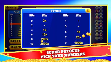 Keno Games Casino Fun Screenshot8