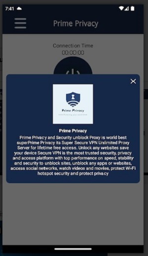 Prime Privacy VPN Screenshot1