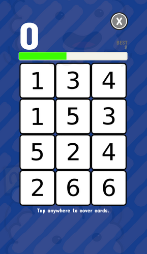 Memory Blast- Hi Score Pair Matching/Concentration Screenshot4