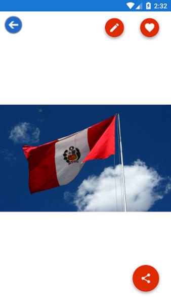 Peru Flag Wallpaper: Flags and Country Images Screenshot1