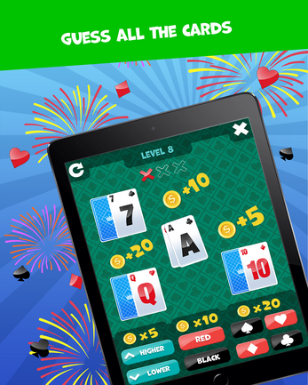 Higher or Lower card game Screenshot2