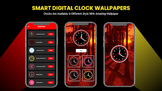 Digital Clock 4K Wallpapers HD Screenshot14