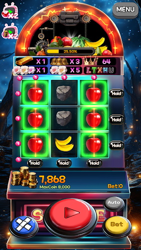 Heart-racey Fruits Golden Slot Screenshot1