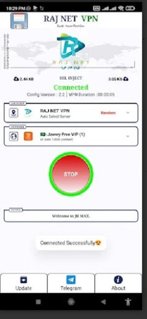 RAJ NET VPN Screenshot2