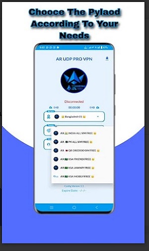 AR UDP PRO VPN Screenshot2