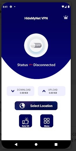 HideMyNet VPN - Fast & Secure Screenshot1