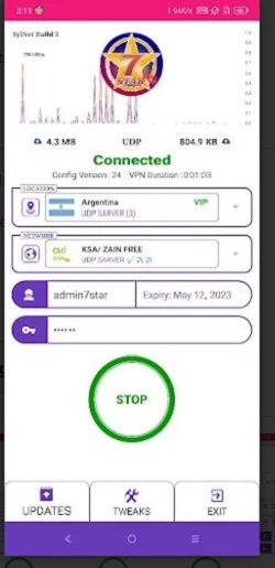 7 STAR PRO - Safe & Secure VPN Screenshot1