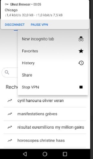 Ghost Browser - VPN Browser Screenshot1