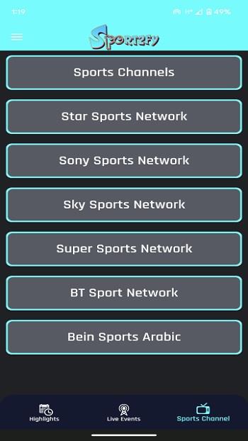 Sportzify TV Screenshot3