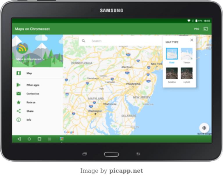 Maps on Chromecast Screenshot2