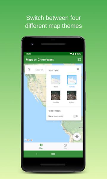 Maps on Chromecast Screenshot9