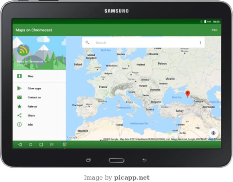 Maps on Chromecast Screenshot4