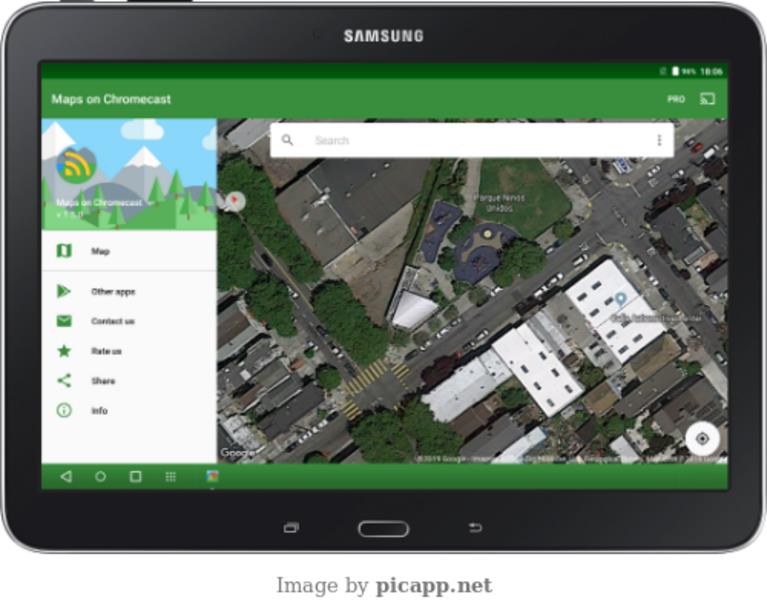 Maps on Chromecast Screenshot1