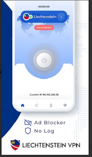 VPN Liechtenstein - Get IP Screenshot1