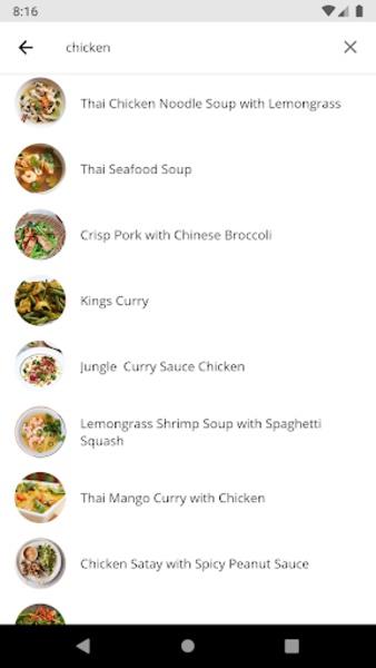 Thai Recipes Screenshot1