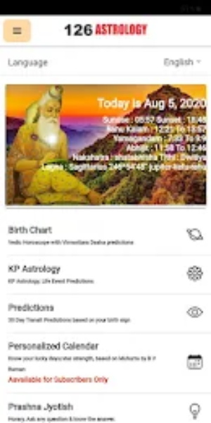 126 ASTROLOGY: Vedic & KP App Screenshot1