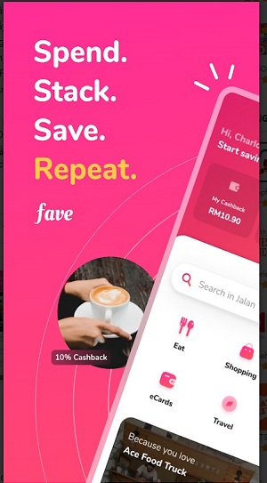 Fave | Cashback & Savings Screenshot1