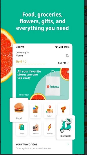 Toters: Food Delivery & More Screenshot1