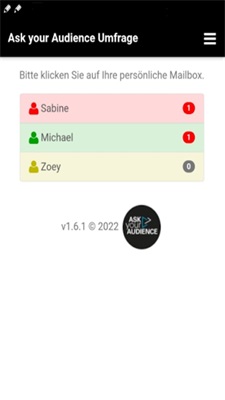 Ask your Audience Umfrage-App Screenshot1