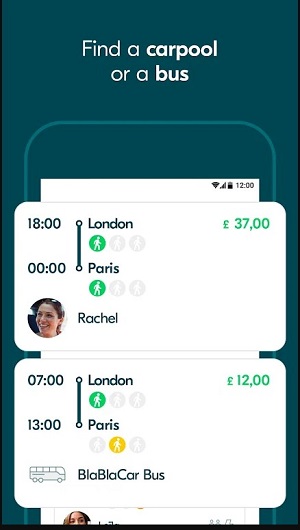 BlaBlaCar: Carpooling and Bus Screenshot1