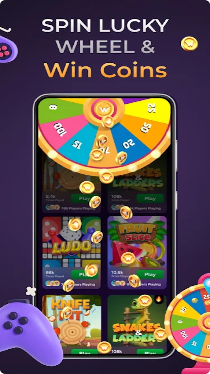 WinFree: Play & Earn WinCoins Screenshot1