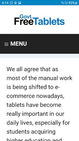 Free Government Tablets Screenshot4