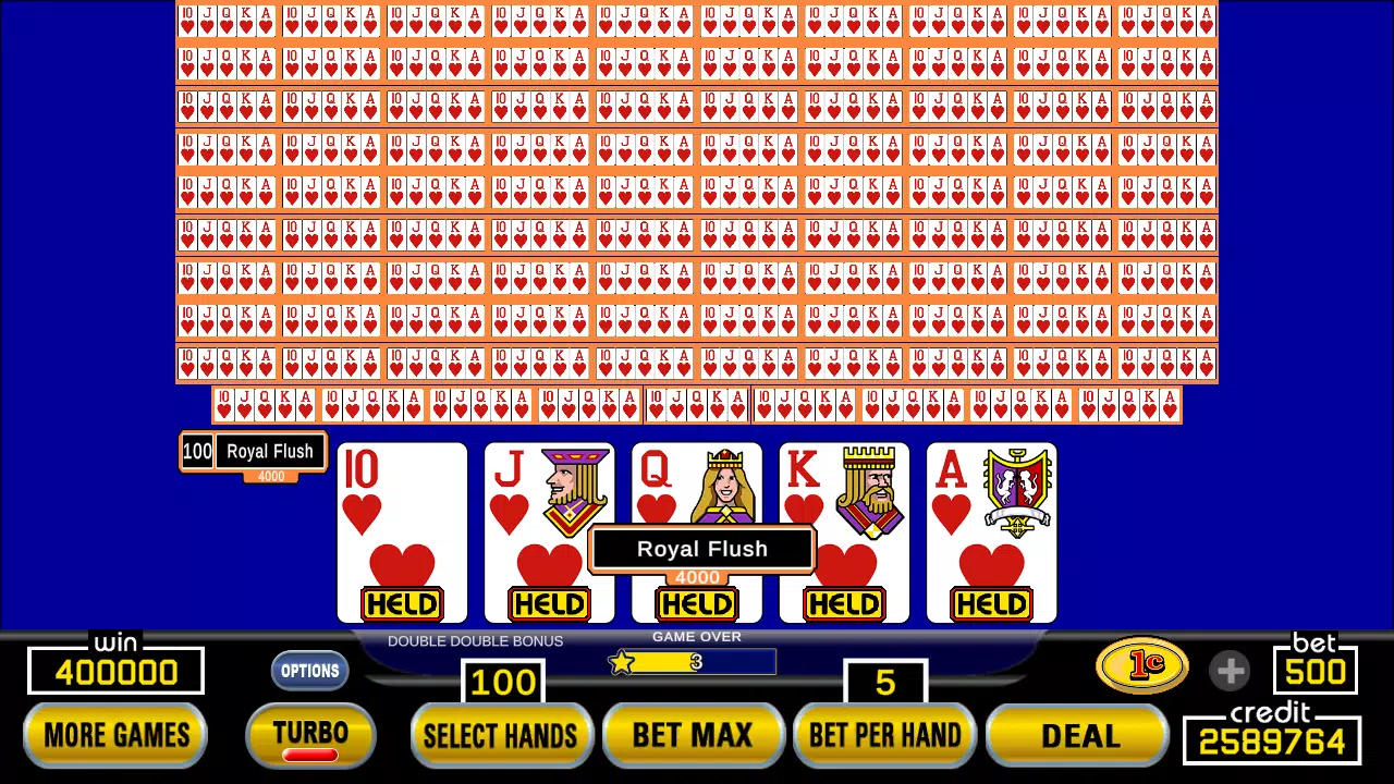 Hundred Play Draw Video Poker Screenshot3