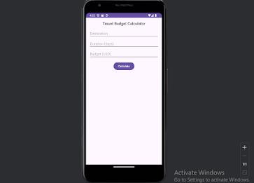 Travel Budget Calculator Screenshot2