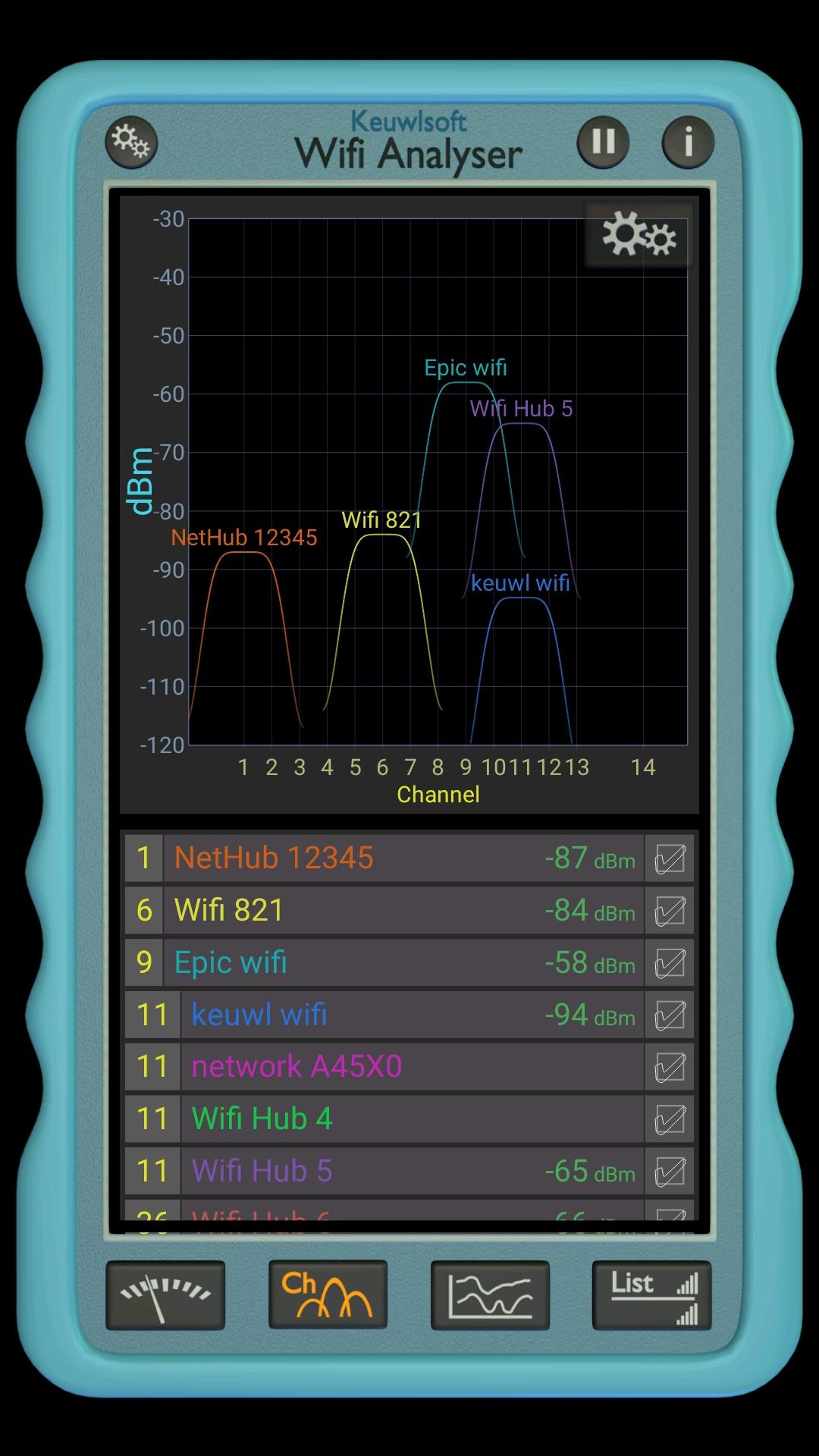 Wifi Analyser Screenshot2