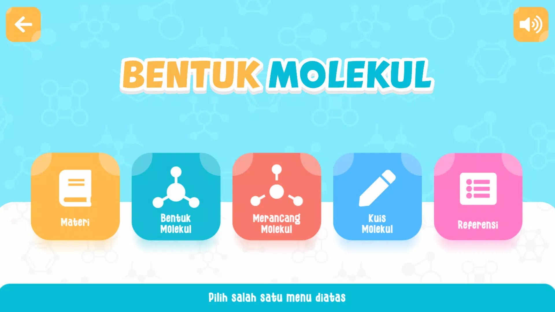 Bentuk Molekul 3D Simulasi Screenshot2