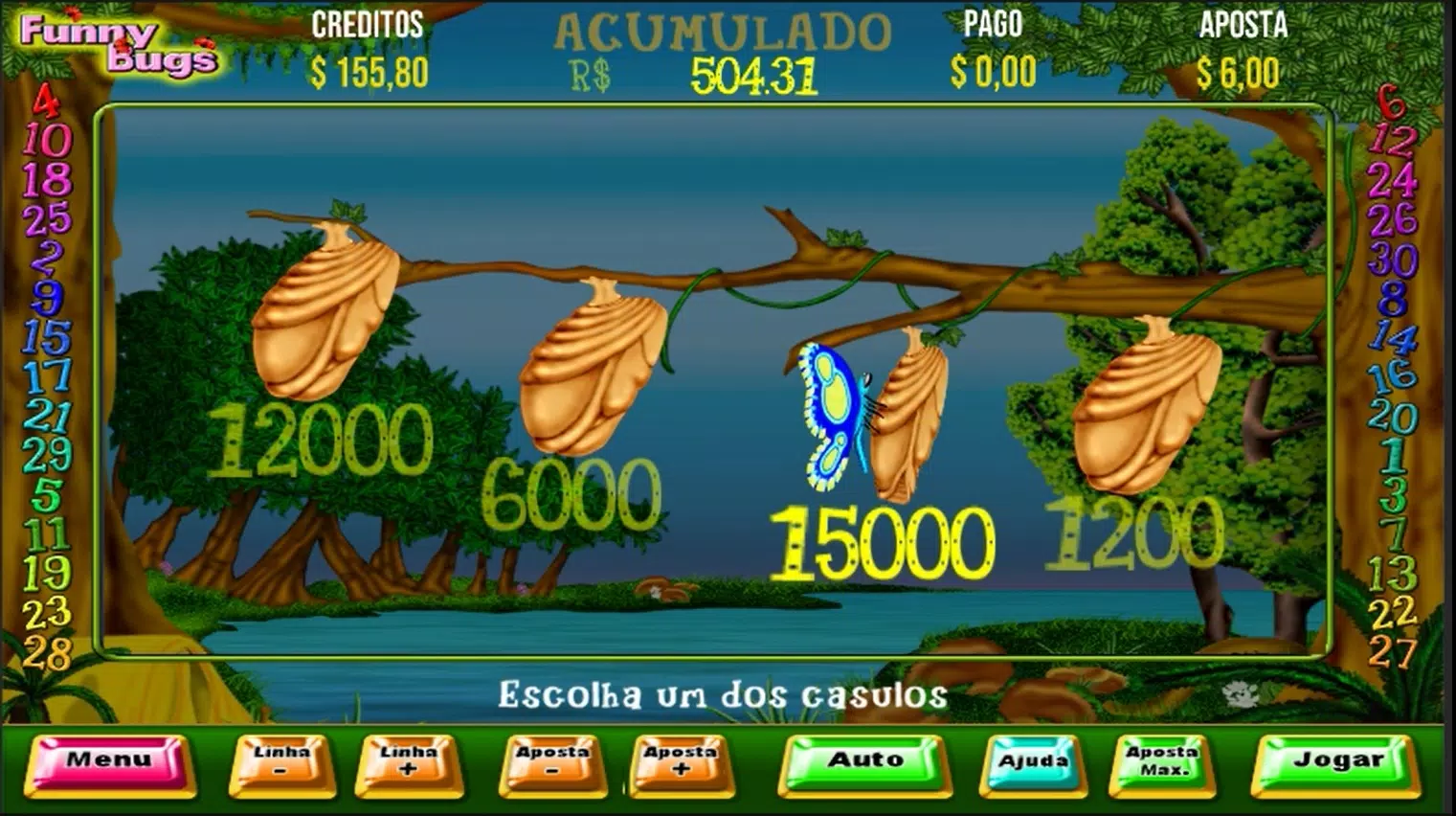 Funny Bugs Video Slot Bingo Screenshot4