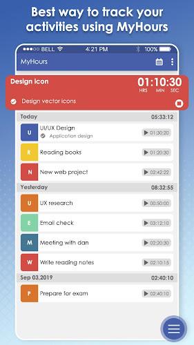 MyHours : Track Your Hours, Ti Screenshot2