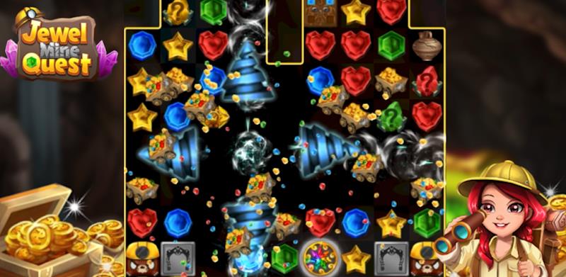 Jewel Mine Quest: Match-3 Screenshot3