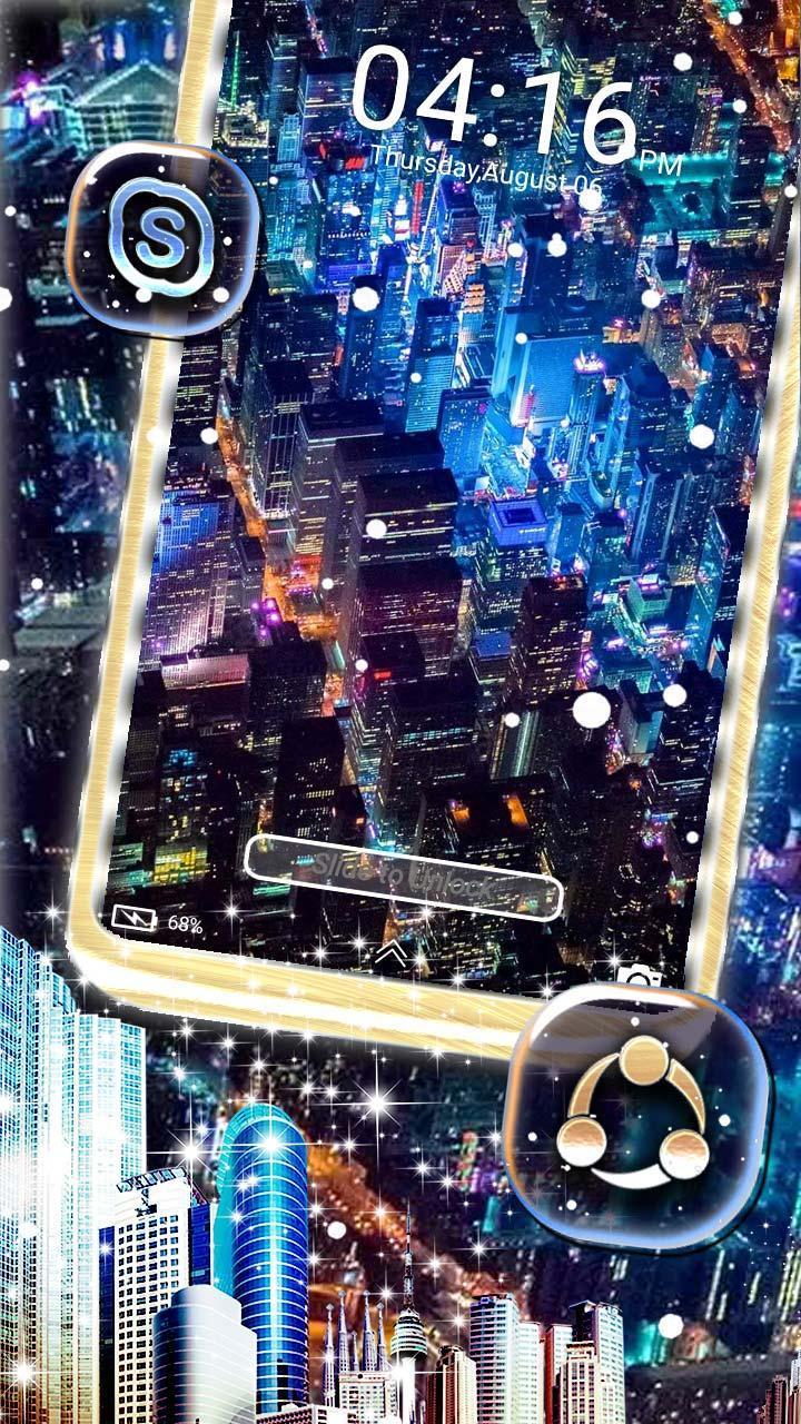 City Night Launcher Theme Screenshot4