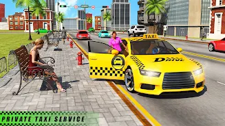 USA Taxi Car Driving: Car Game Screenshot2